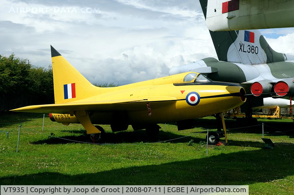 VT935, 1950 Boulton Paul P.111A C/N Not found VT935, This unique delta wing research aircraft is now preserved in the Midland Air Museum at Coventry-Baginton.