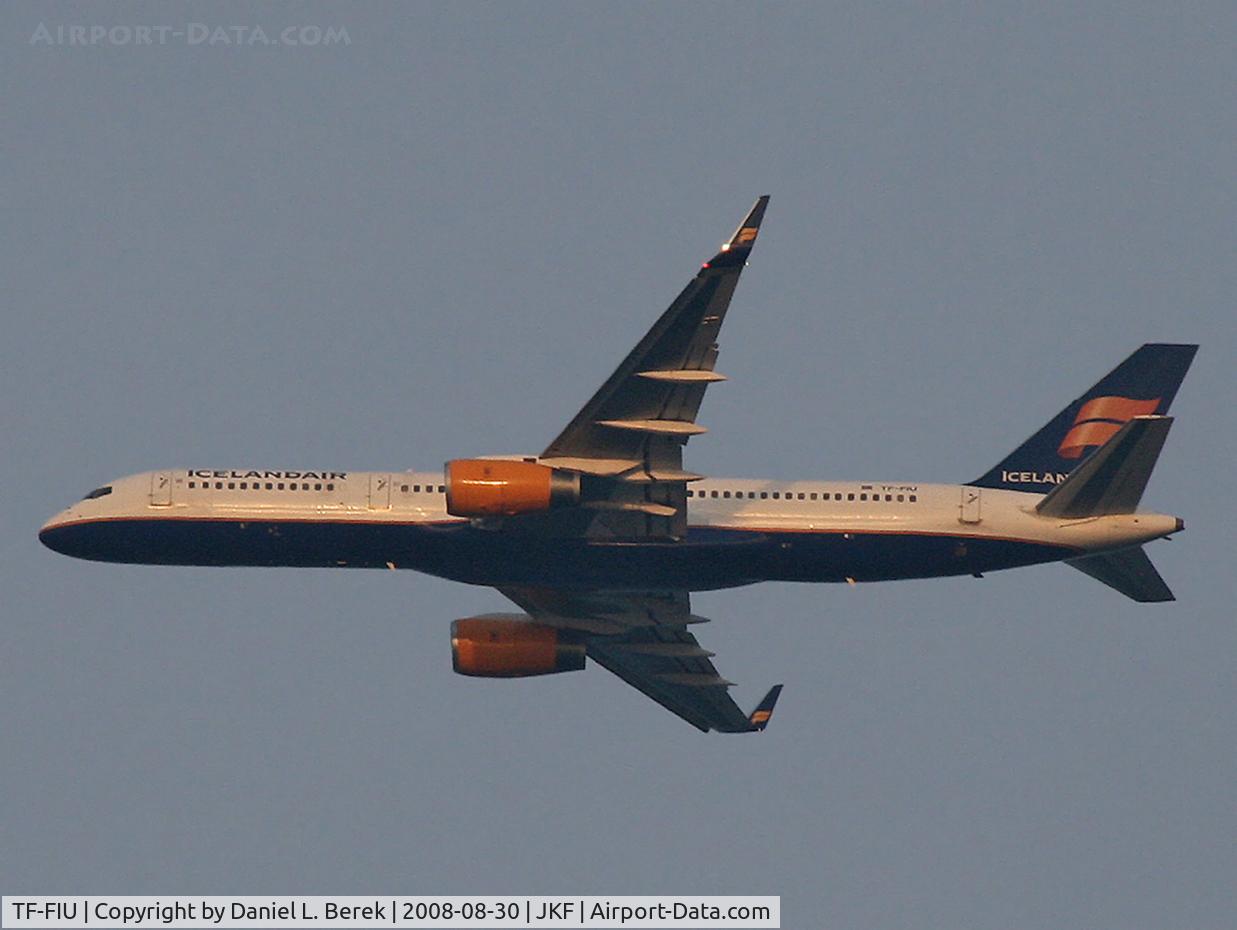 TF-FIU, 1994 Boeing 757-256 C/N 26243, Cool Icelandic 757 basks in the summer evening's glow as it approaches JFK.