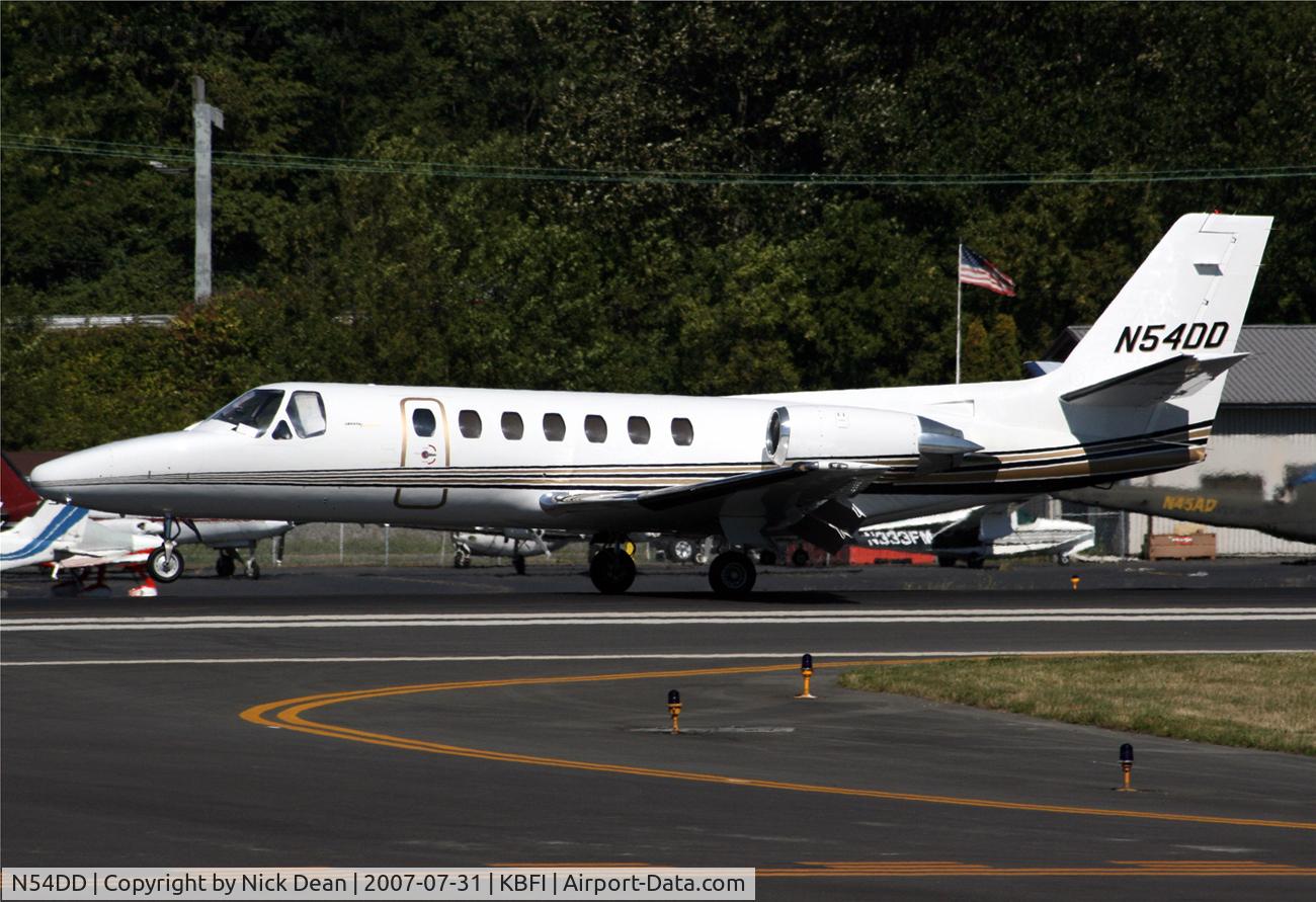 N54DD, 1990 Cessna 560 C/N 5600089, KBFI