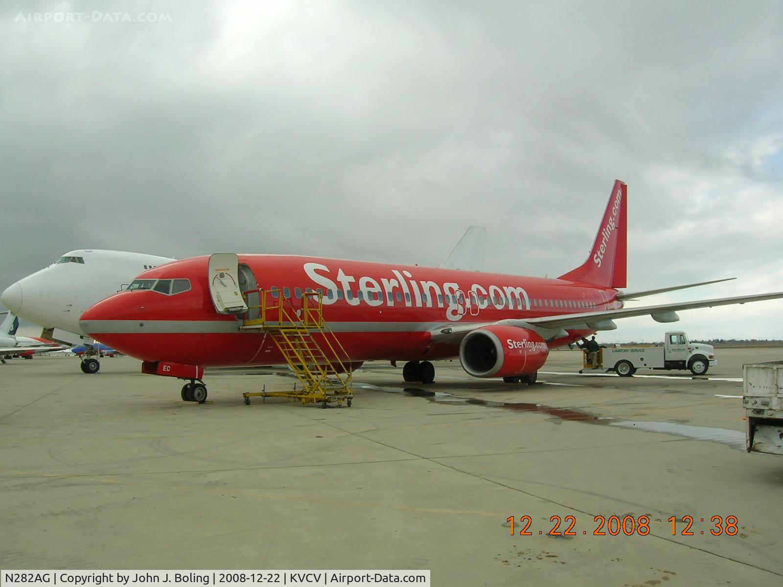 N282AG, 1999 Boeing 737-8Q8 C/N 28221, On ramp at Southern Calif Logistics Airport at Victorville. Will be in storage until new lease.