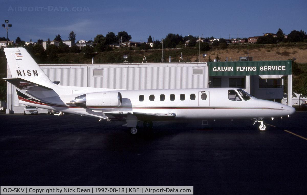 OO-SKV, 1996 Cessna 560 Citation V C/N 560-0153, KBFI (N1SN seen here prior to becoming OO-SKV and posted as the latter for C/N accuracy)