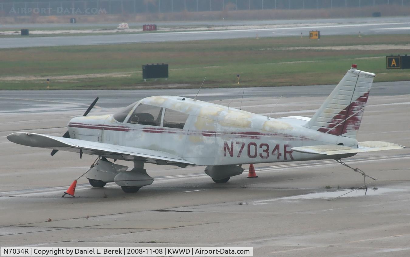 N7034R, 1966 Piper PA-28-140 C/N 28-21731, A venerable 1966 Cherokee patiently awaits her next respray.