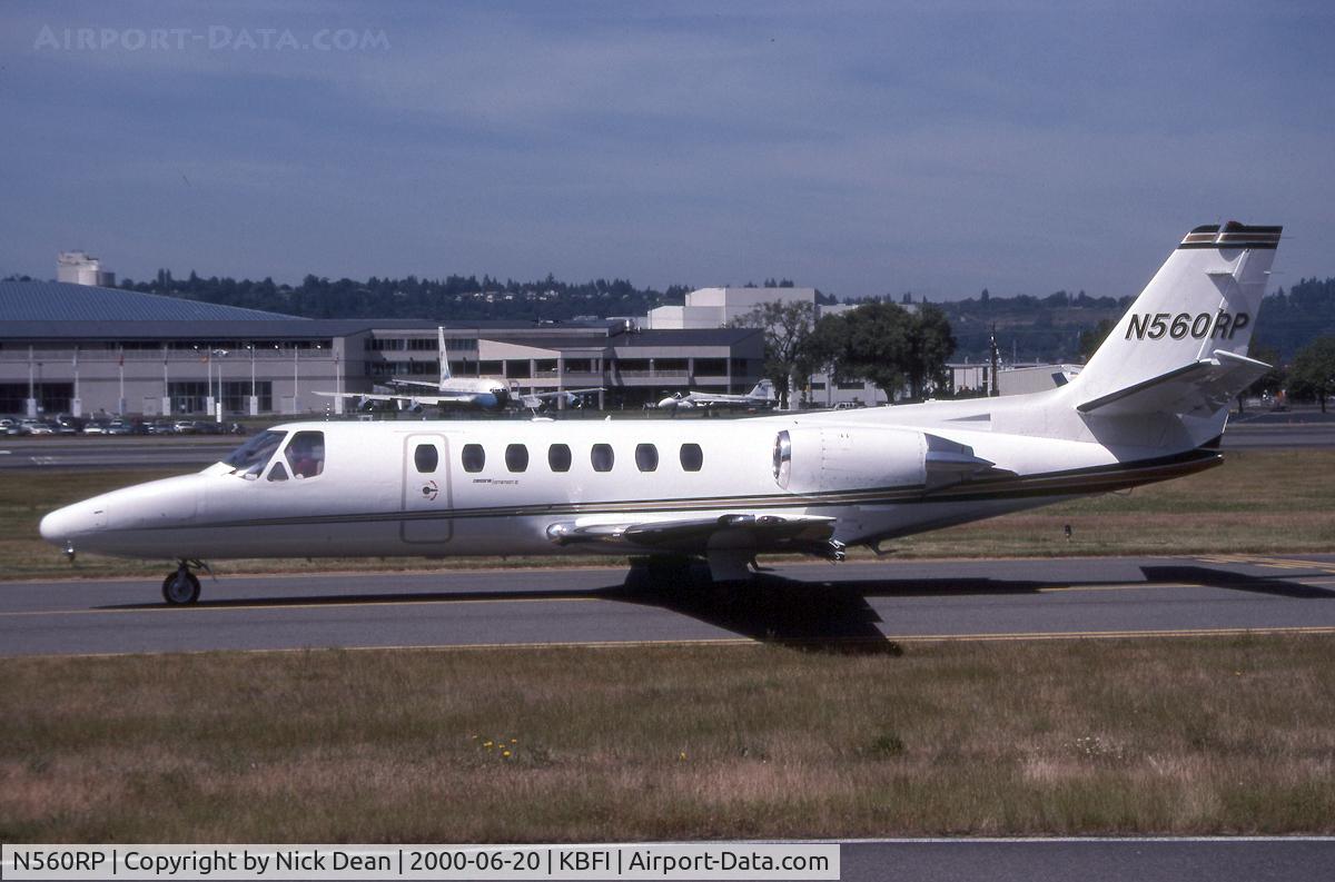 N560RP, 1991 Cessna 560 C/N 560-0158, KBFI