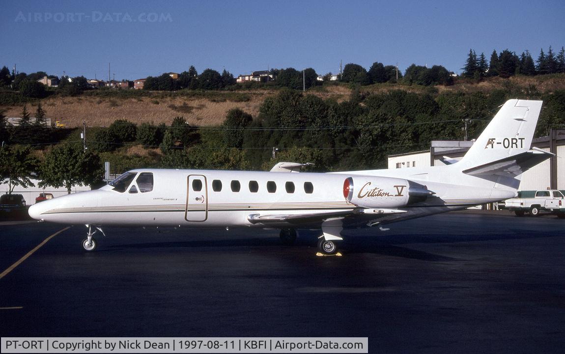 PT-ORT, 1992 Cessna 560 Citation V C/N 560-0191, KBFI
