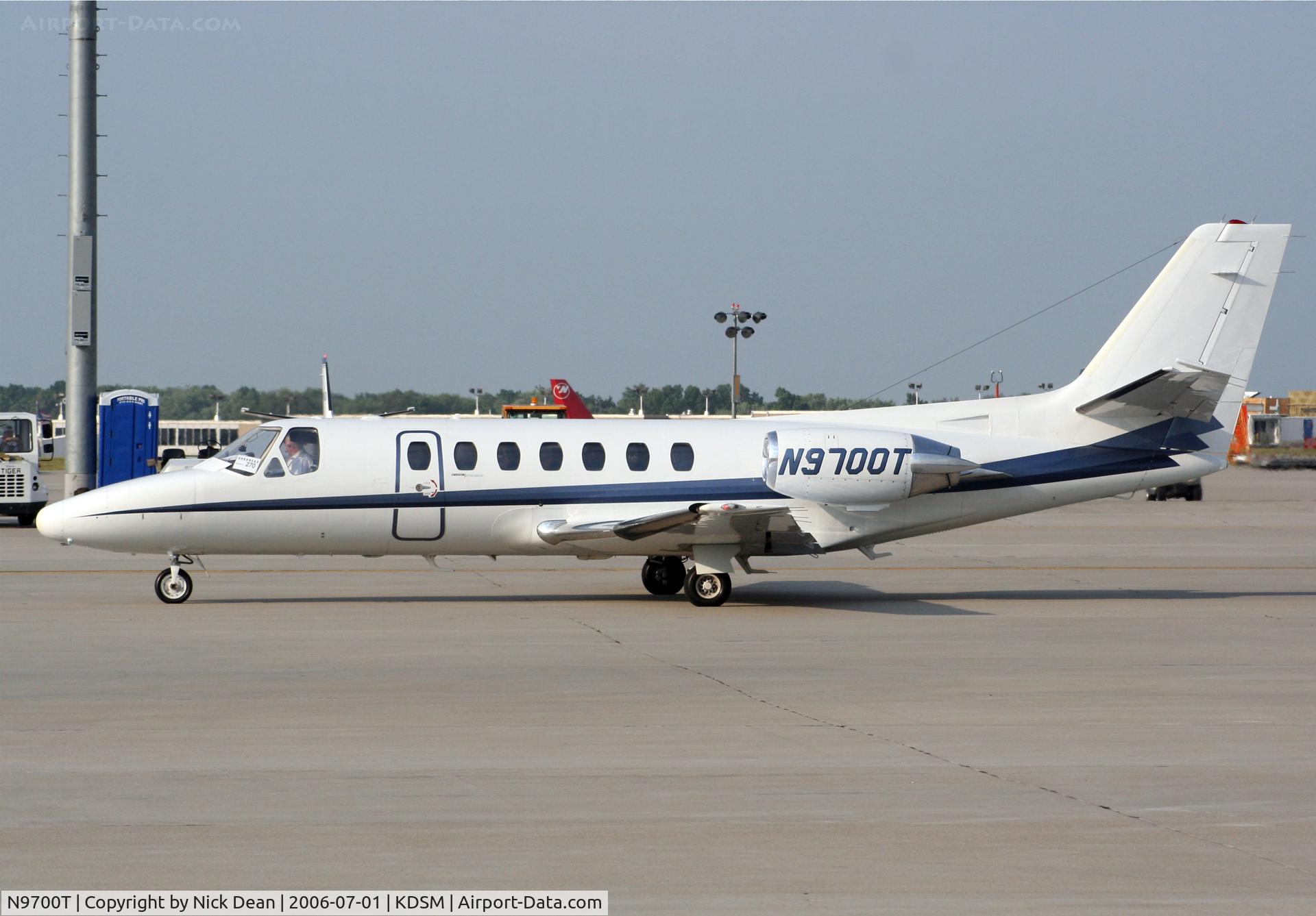 N9700T, 1997 Cessna 560 C/N 5600203, KDSM