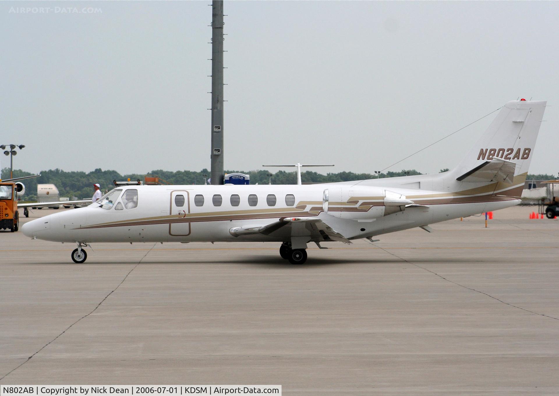 N802AB, 1993 Cessna 560 Citation V C/N 560-0217, KDSM
