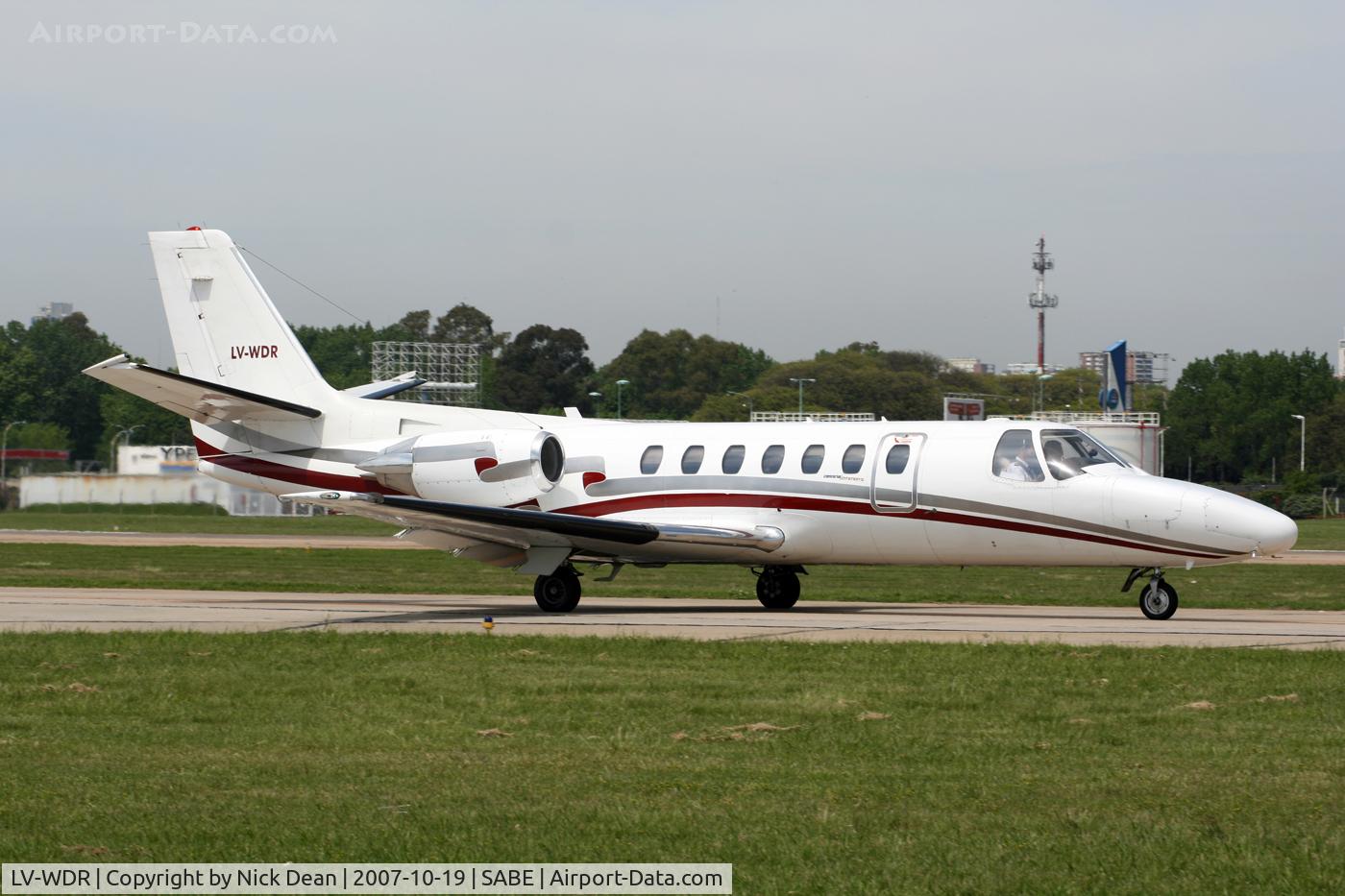 LV-WDR, Cessna 560 Citation V C/N 560-0227, SABE the C/N of this aircraft is 560-0227