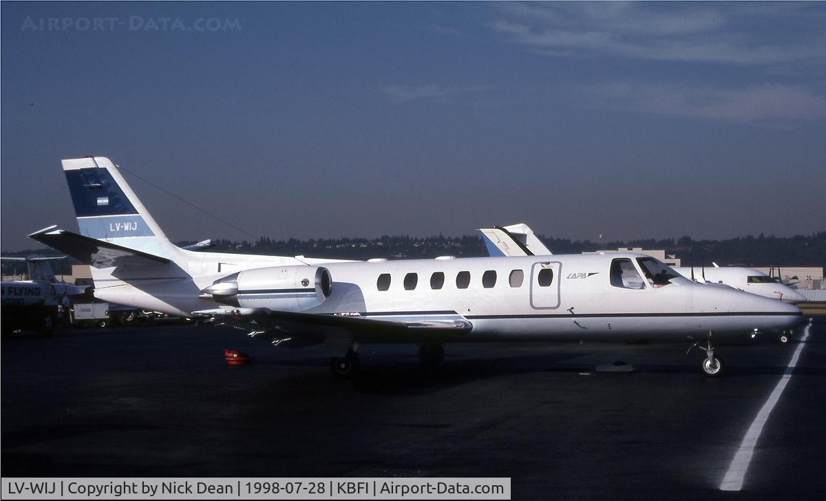 LV-WIJ, 1994 Cessna Citation 560 C/N 560-0265, KBFI