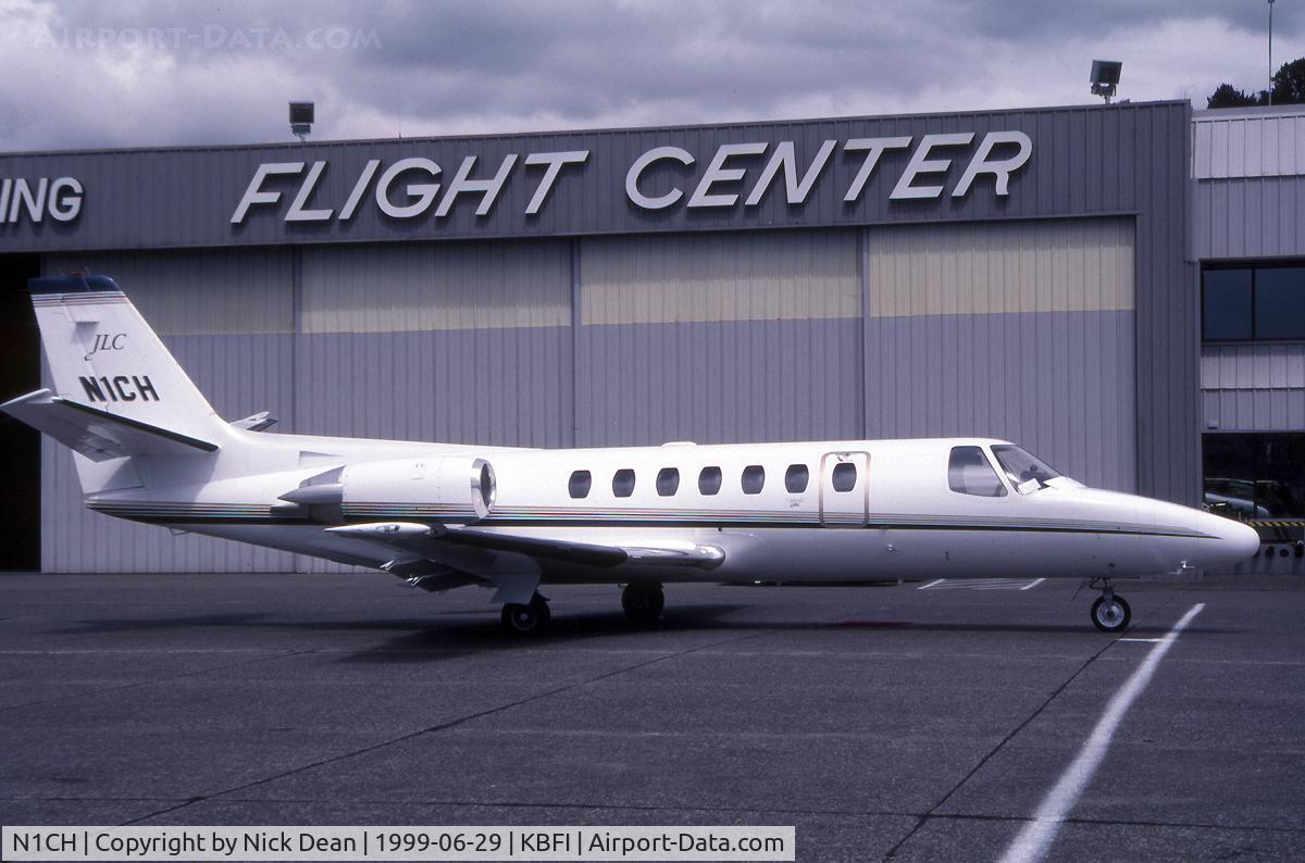 N1CH, 1994 Cessna 560 Citation Ultra C/N 560-0283, KBFI (Seen here as N1CH this aircraft is currently registered N568JC as posted)
