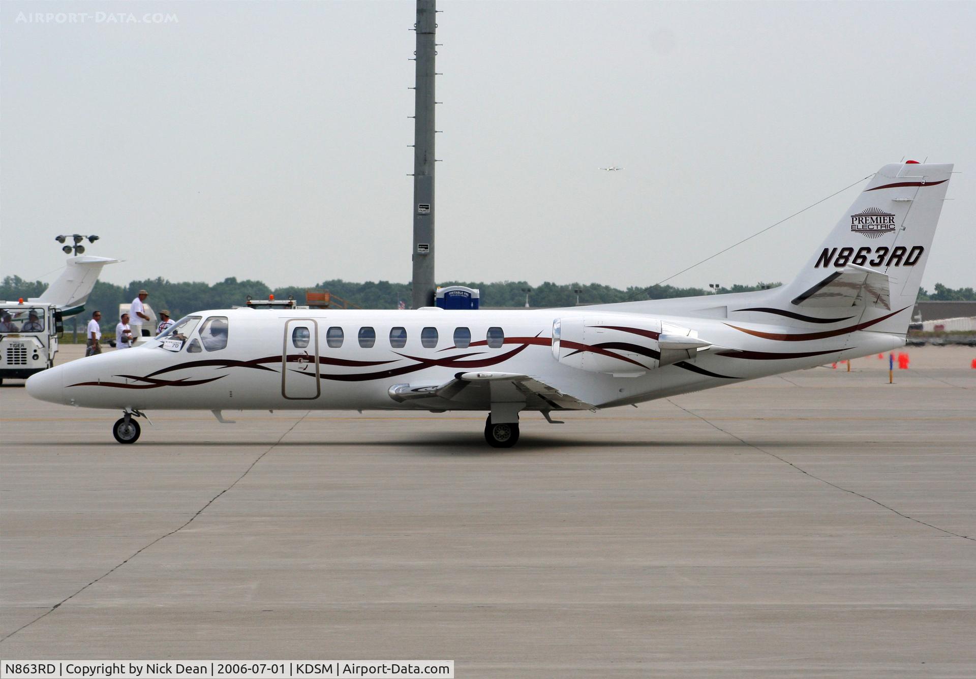 N863RD, 1995 Cessna 560 C/N 560-0287, KDSM