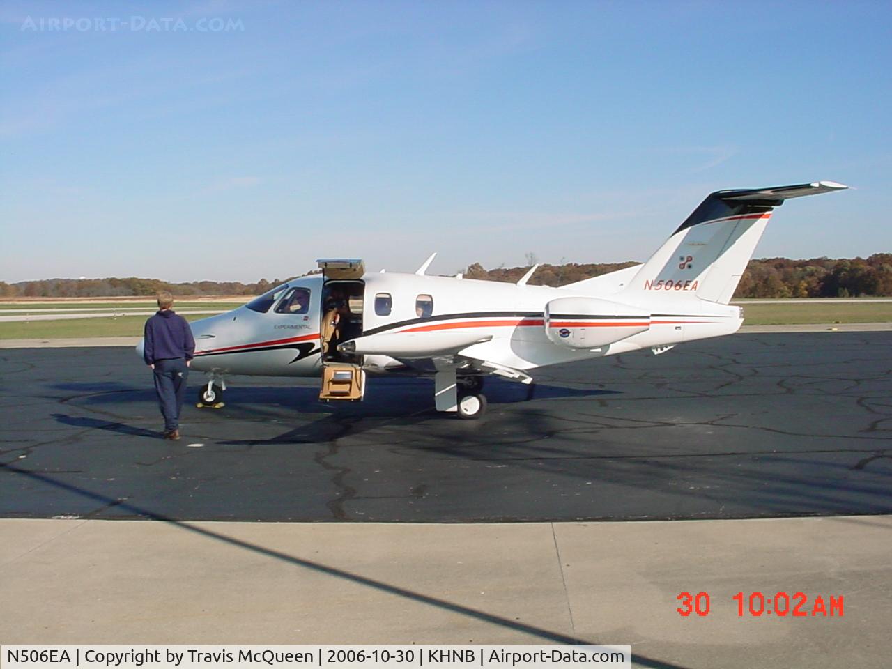 N506EA, 2005 Eclipse Aviation Corp EA500 C/N EX500-107, Parked on ramp @ KHNB