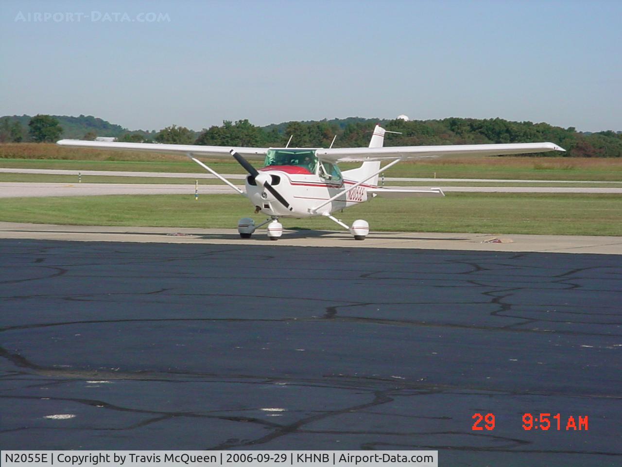N2055E, 1978 Cessna 172N C/N 17271134, Parked on ramp @ KHNB