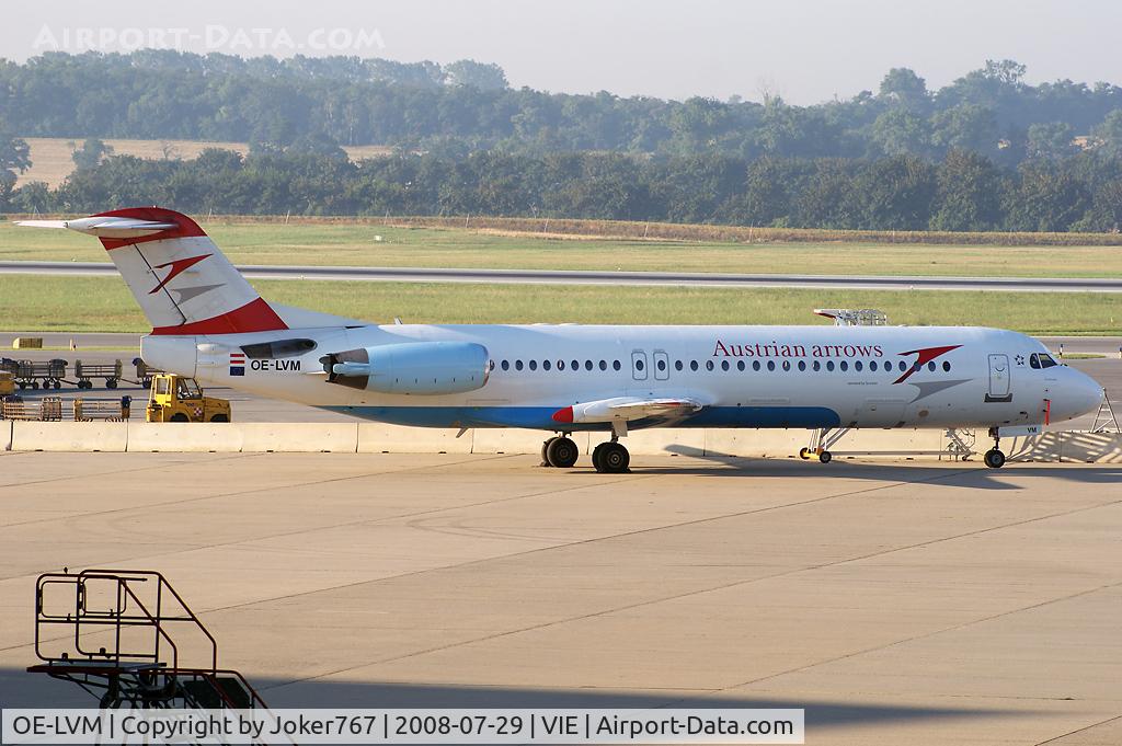 OE-LVM, 1991 Fokker F100 (F-28-0100) C/N 11361, Austrian arrows Fokker F-100