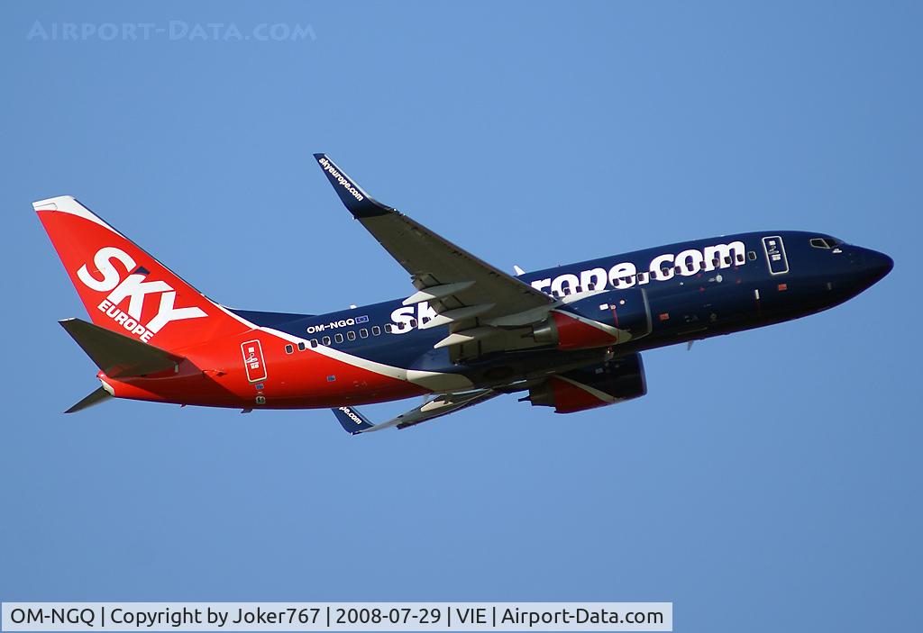 OM-NGQ, 2008 Boeing 737-7GL C/N 37233, SkyEurope Airlines Boeing 737-76N(WL)