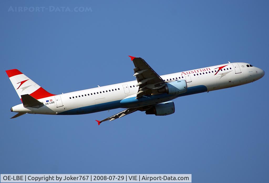 OE-LBE, 1998 Airbus A321-211 C/N 935, Austrian Airlines Airbus A321-211
