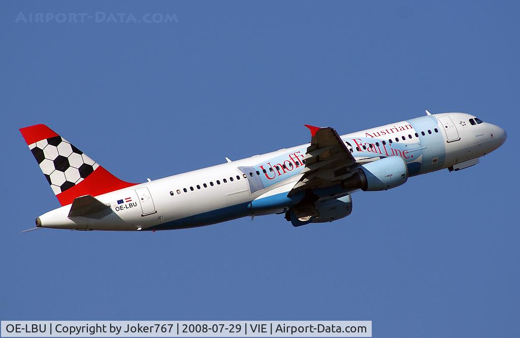 OE-LBU, 2001 Airbus A320-214 C/N 1478, Austrian Airlines Airbus A320-214