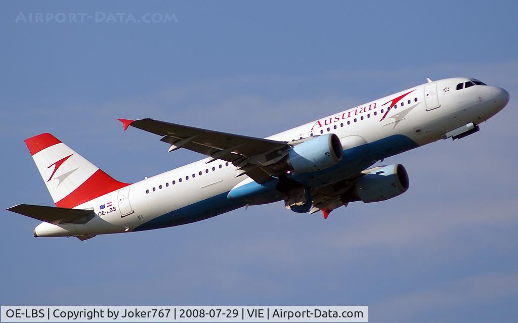 OE-LBS, 2000 Airbus A320-214 C/N 1189, Austrian Airlines Airbus A320-214