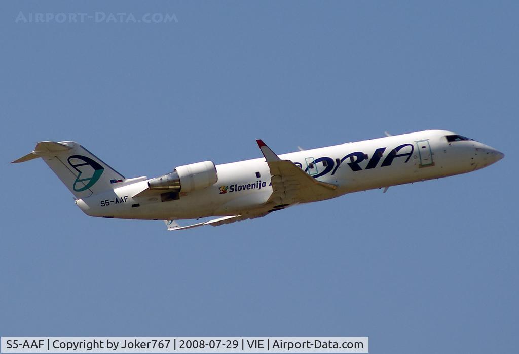 S5-AAF, 1998 Canadair CRJ-200LR (CL-600-2B19) C/N 7272, Adria Airways Canadair Regional Jet CRJ200LR