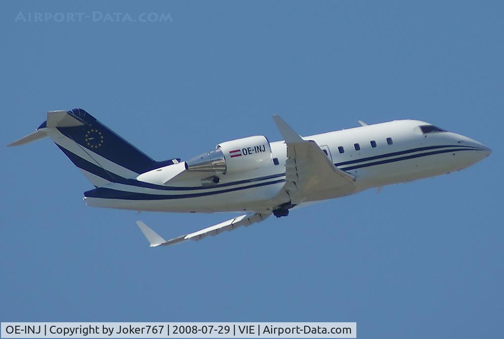 OE-INJ, 1999 Bombardier Challenger 604 (CL-600-2B16) C/N 5435, Transair Austria Canadair Challenger 604