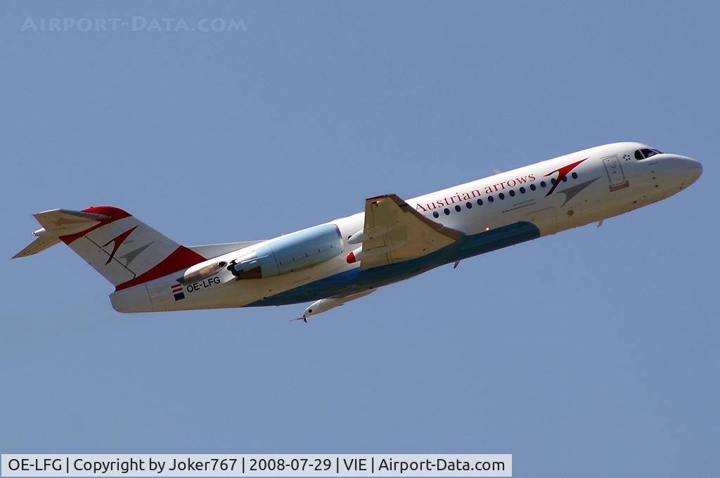 OE-LFG, 1995 Fokker 70 (F-28-0070) C/N 11549, Austrian arrows Fokker F-70