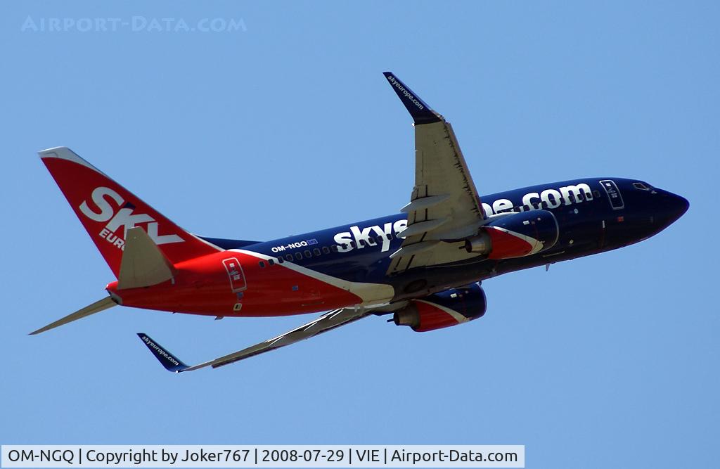 OM-NGQ, 2008 Boeing 737-7GL C/N 37233, SkyEurope Airlines Boeing 737-76N(WL)