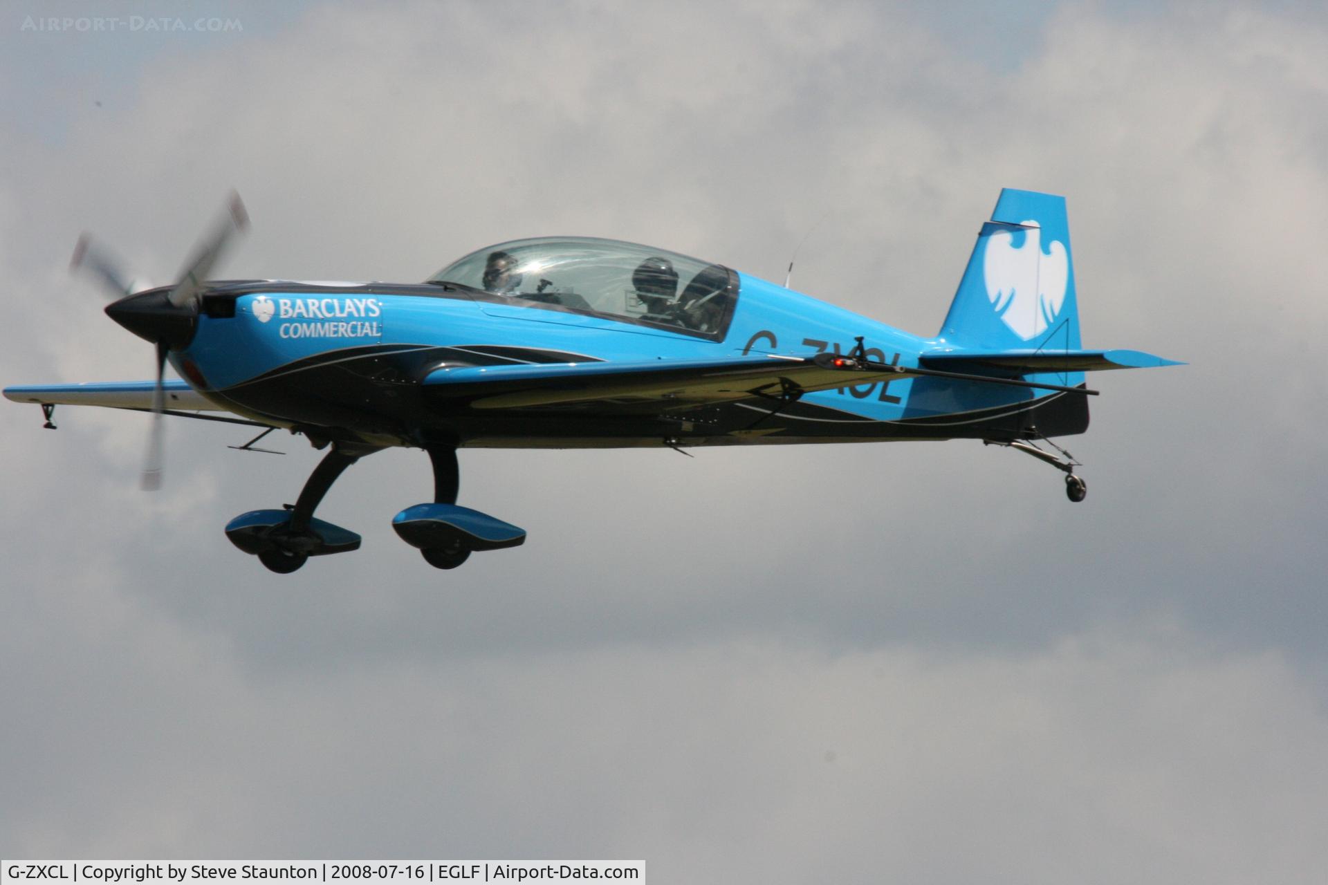 G-ZXCL, 2006 Extra EA-300L C/N 1223, Taken at Farnborough Airshow on the Wednesday trade day, 16th July 2009