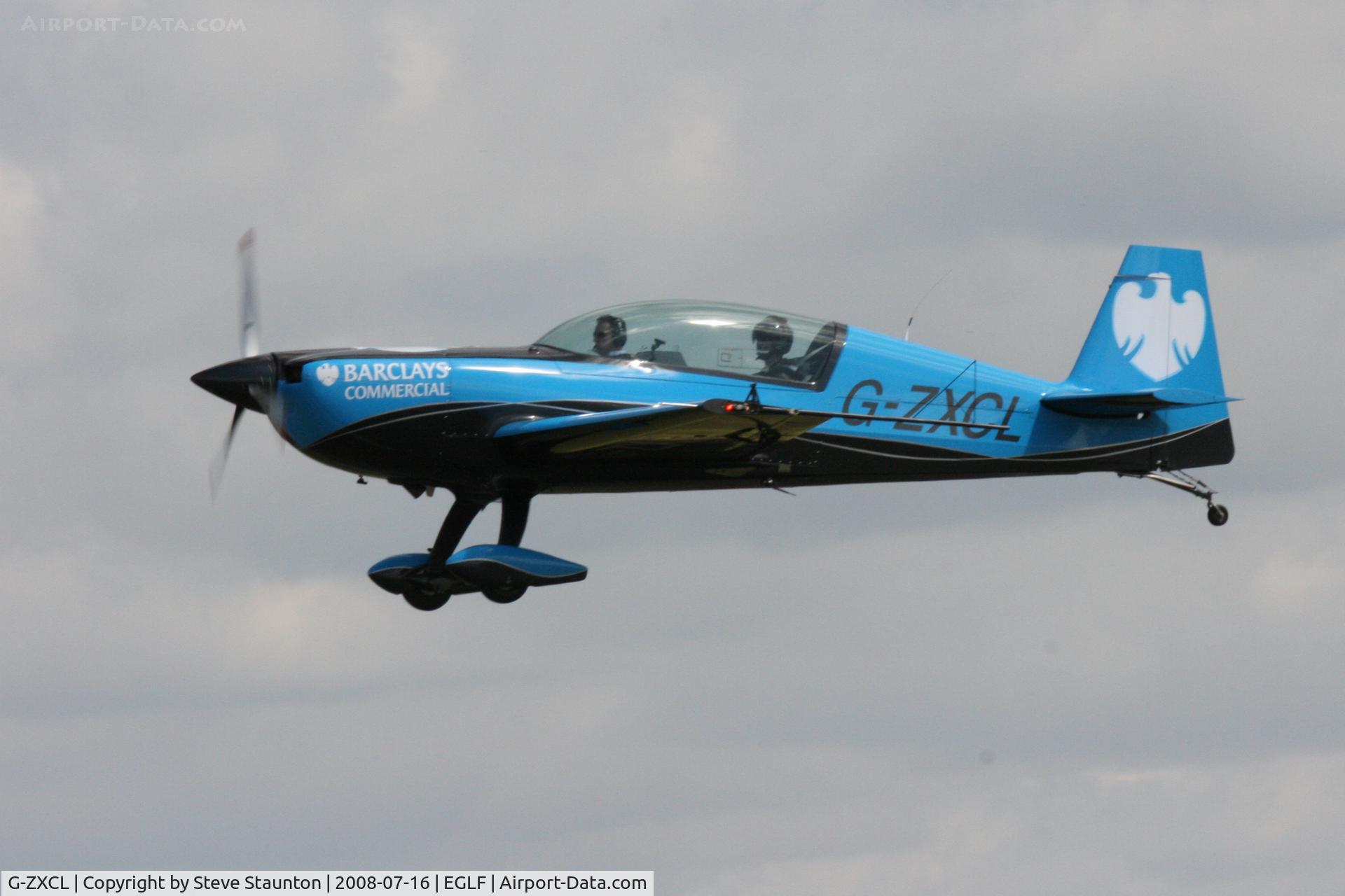 G-ZXCL, 2006 Extra EA-300L C/N 1223, Taken at Farnborough Airshow on the Wednesday trade day, 16th July 2009