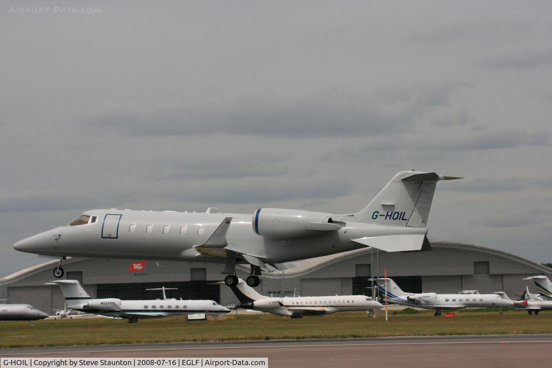 G-HOIL, 2007 Learjet 60 C/N 60-313, Taken at Farnborough Airshow on the Wednesday trade day, 16th July 2009