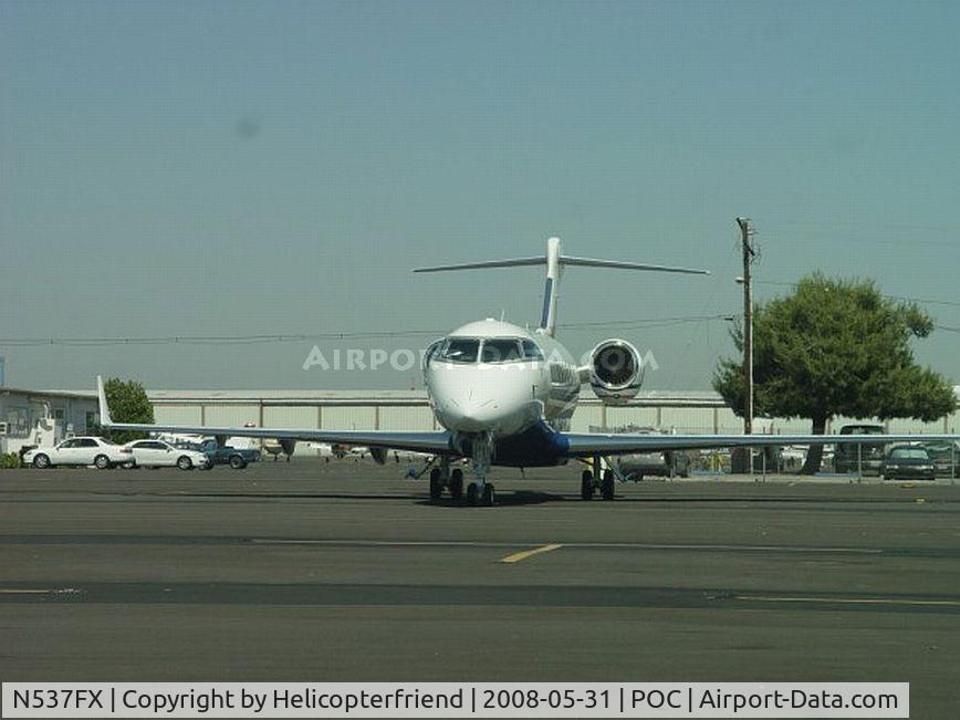 N537FX, 2007 Bombardier Challenger 300 (BD-100-1A10) C/N 20187, Parked in Transient Parking at Brackett