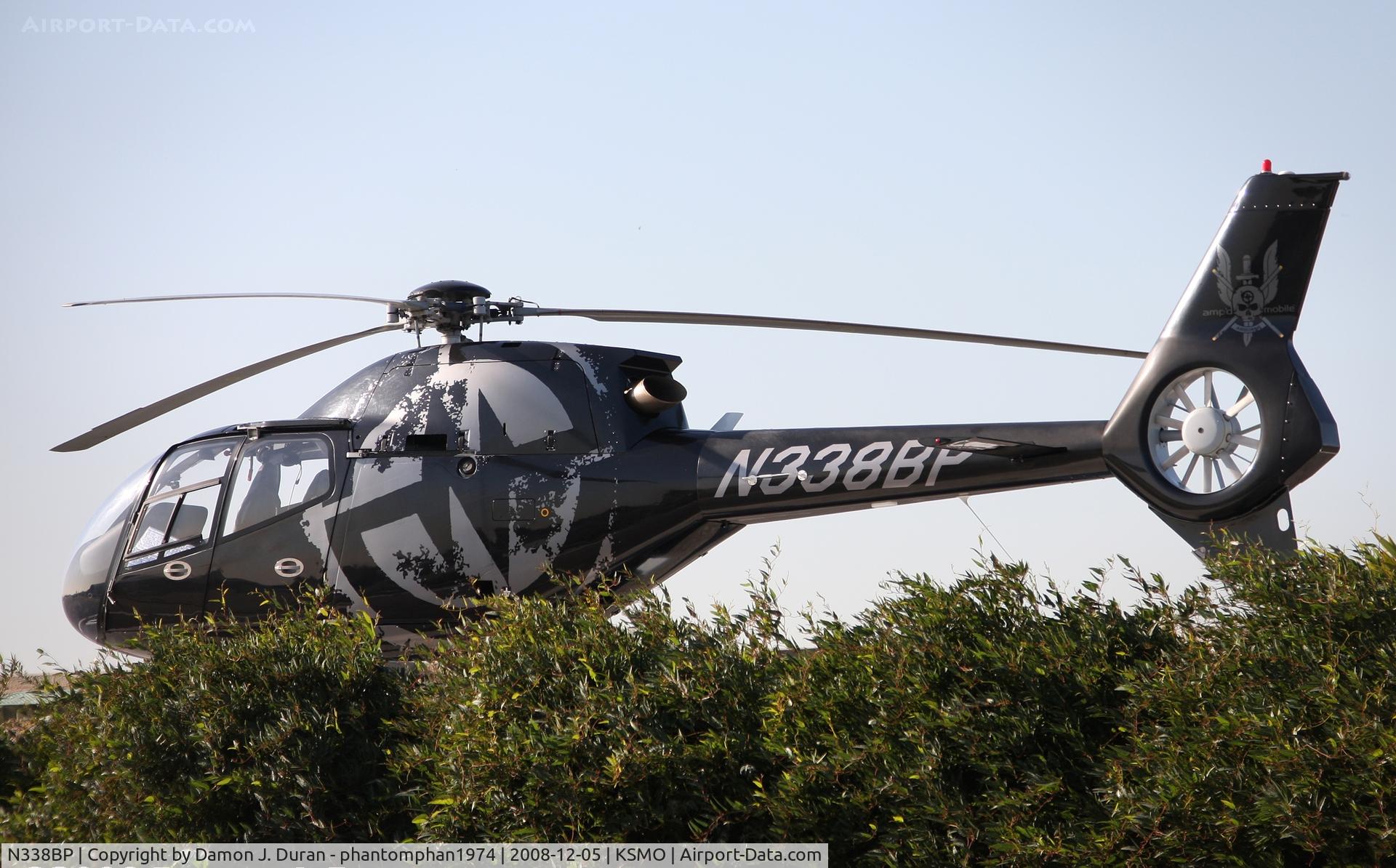 N338BP, 1999 Eurocopter EC-120B C/N 1066, Take at the helo pad at Santa Monica Airport