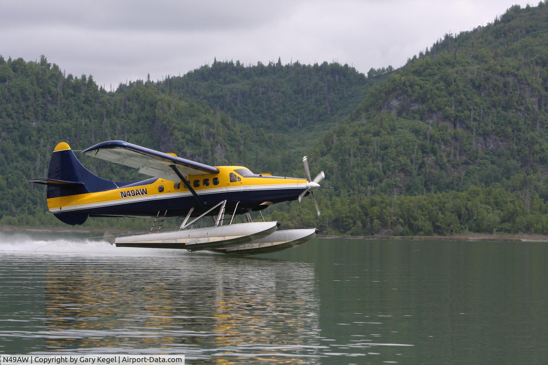N49AW, 1958 De Havilland Canada U-1A Otter (DHC-3) C/N 310, N49AW AT Big River Lakes   AK