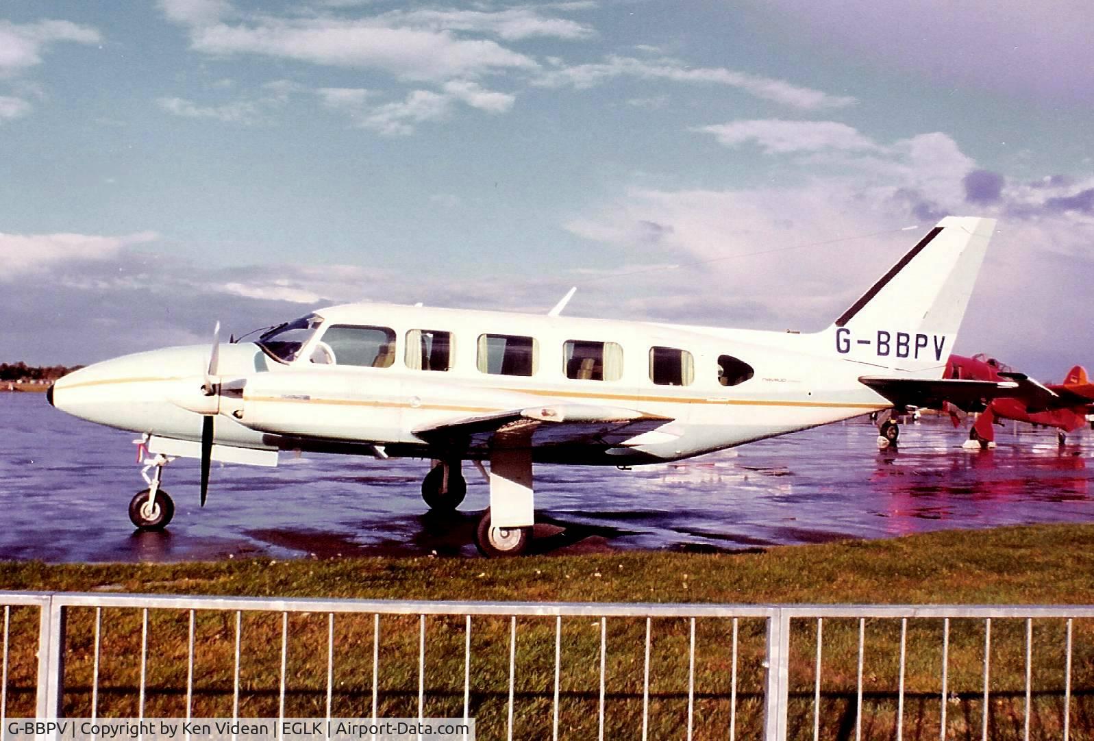 G-BBPV, 1973 Piper PA-31-350 Chieftain C/N 31-7305097, Resting at Blackbushe.