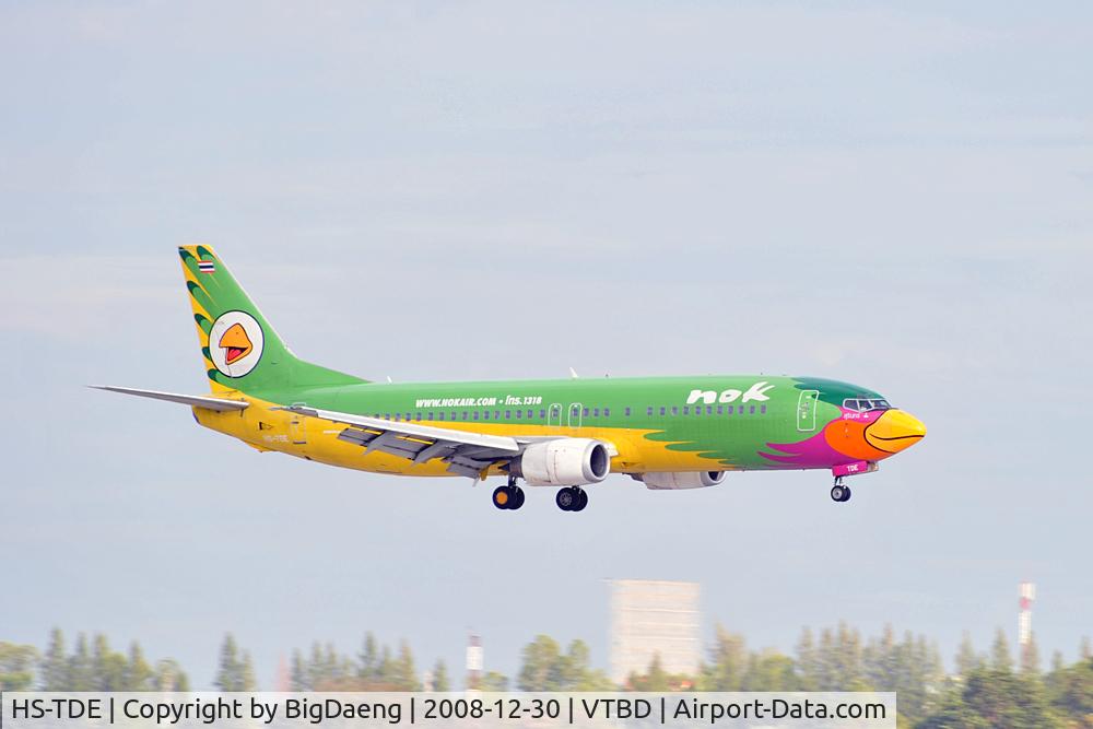 HS-TDE, 1992 Boeing 737-4D7 C/N 26612, On final, runway 21L
