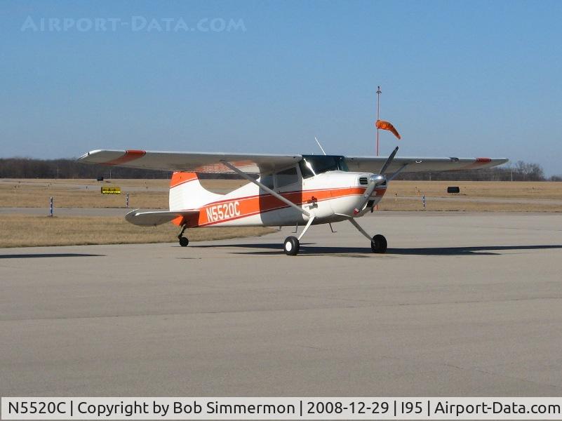 N5520C, 1950 Cessna 170A C/N 19567, On the ramp at Urbana, Ohio