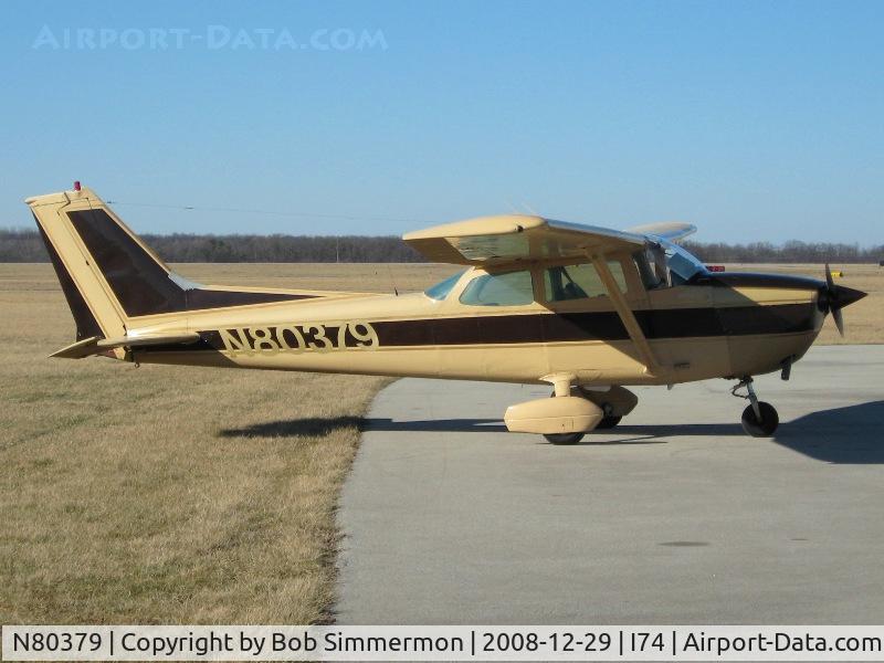 N80379, 1976 Cessna 172M C/N 17266560, On the ramp at Urbana, Ohio