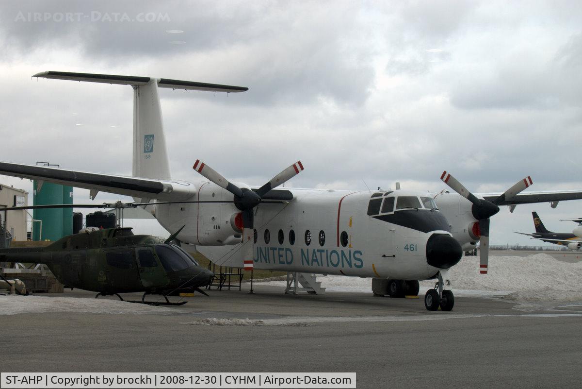 ST-AHP, 1978 De Havilland Canada DHC-5 C/N 85, Outside the Canadian Warplane Heritage Museum
