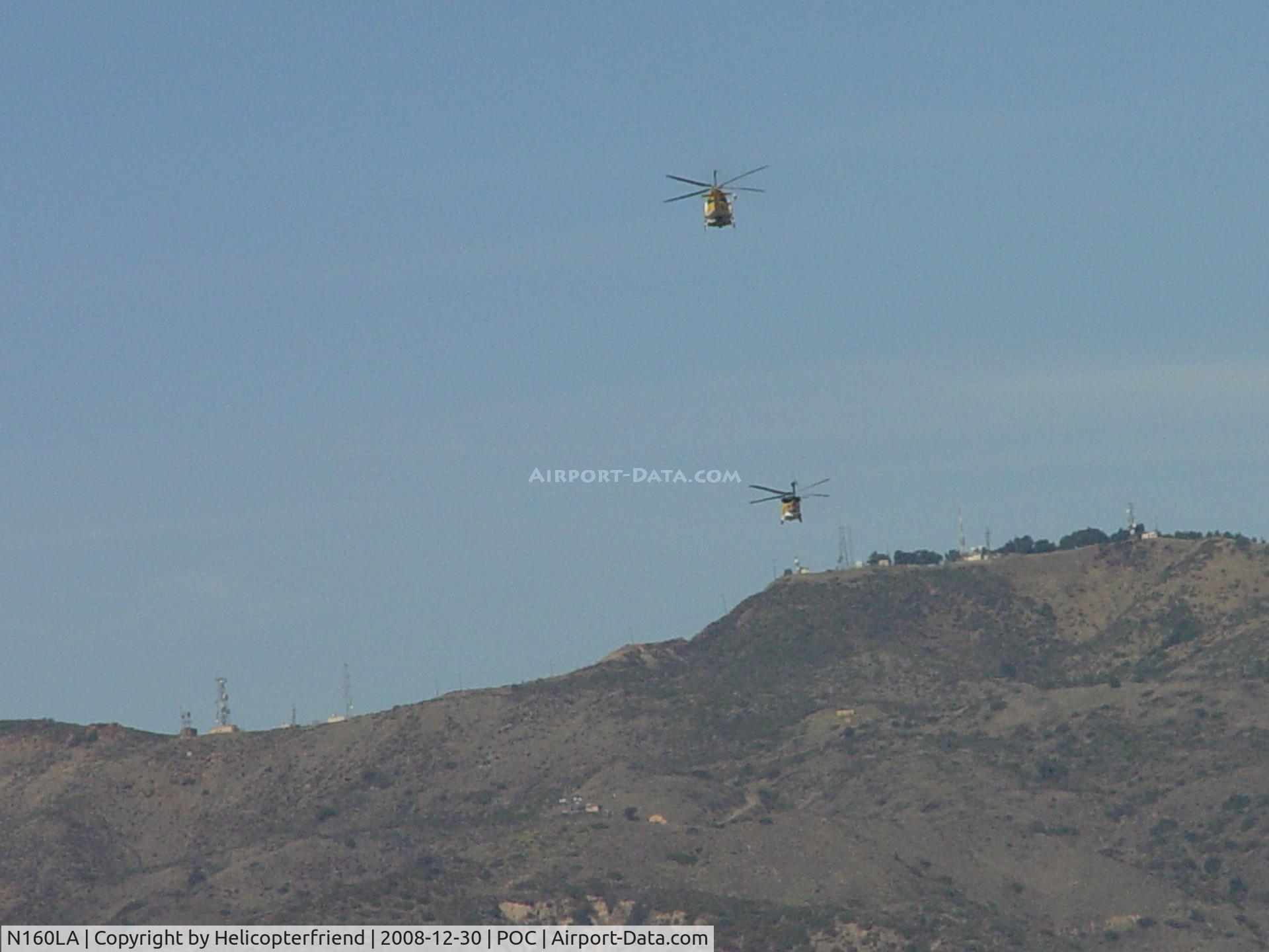 N160LA, 2000 Sikorsky S-70A Firehawk C/N 702453, Copter 16 & Copter 14 approaching SR 57 & IS 210