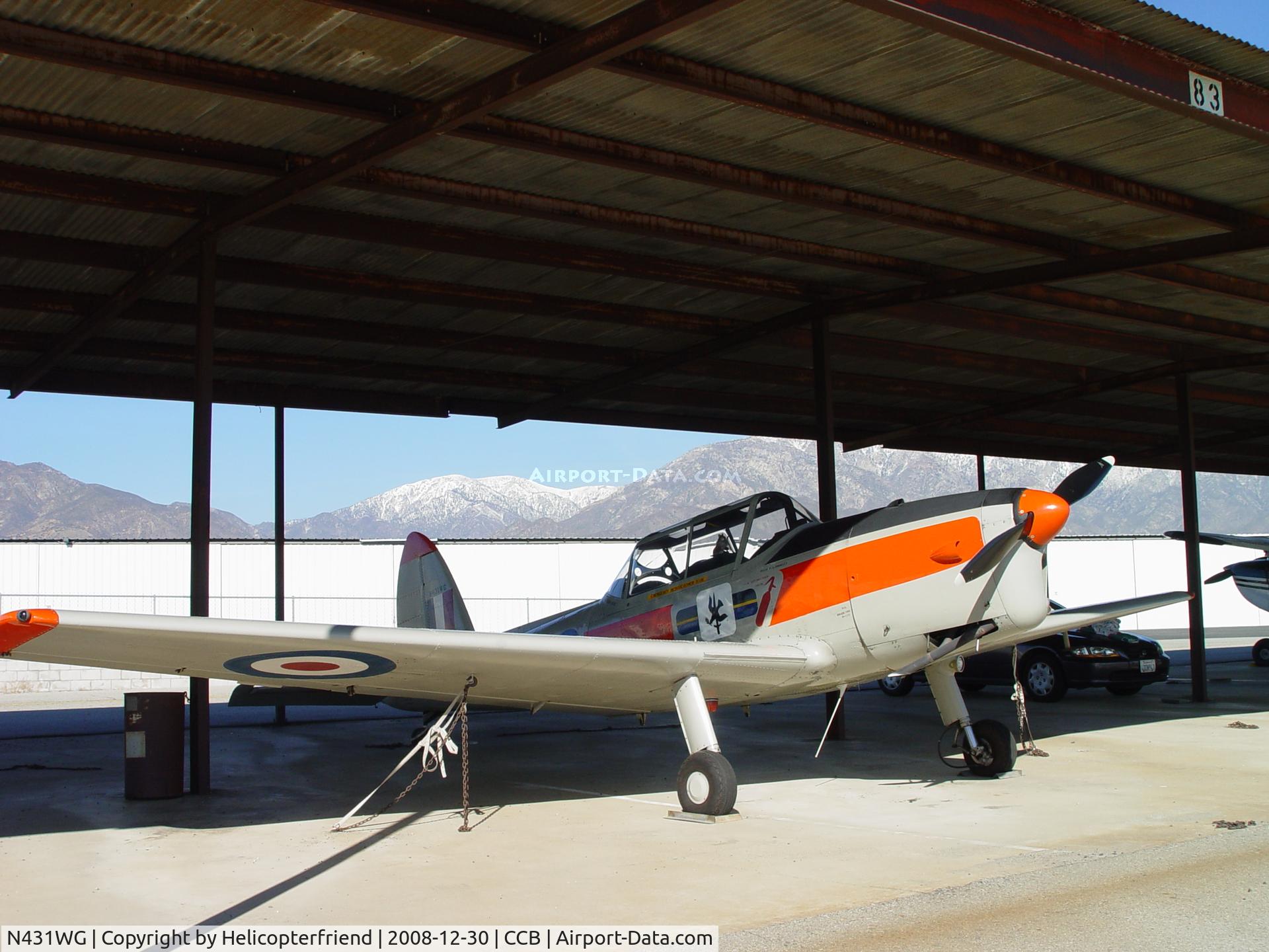 N431WG, 1951 De Havilland DHC-1 Chipmunk 22 C/N C1/0505, Parked under a roof at Cable