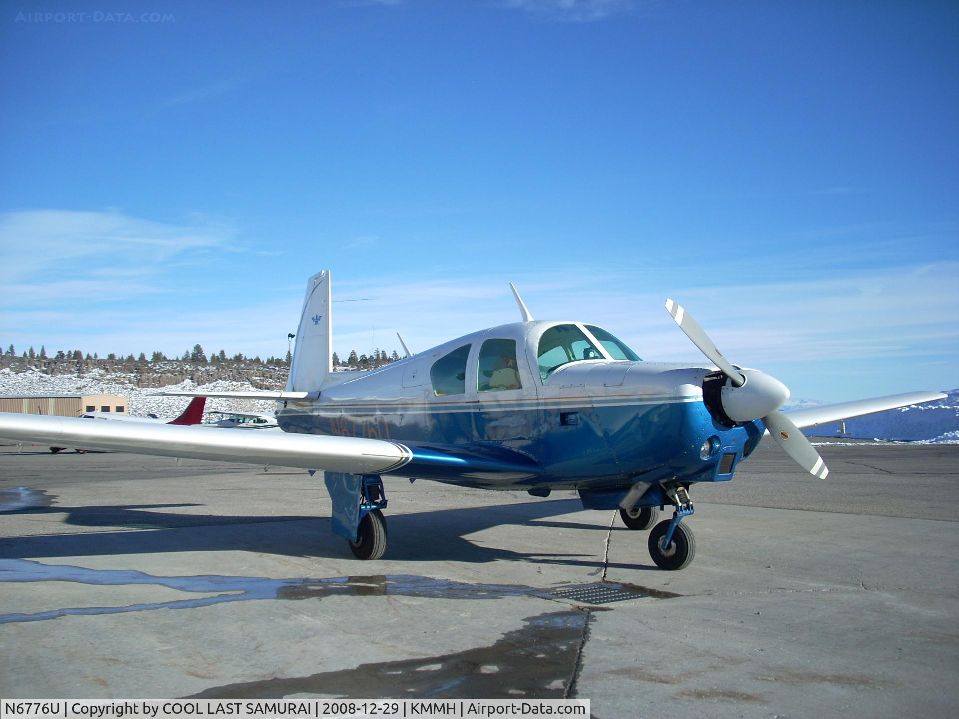 N6776U, 1963 Mooney M20C Ranger C/N 2498, 76U at Mammoth Yosemite Airport, Fuel Pit.