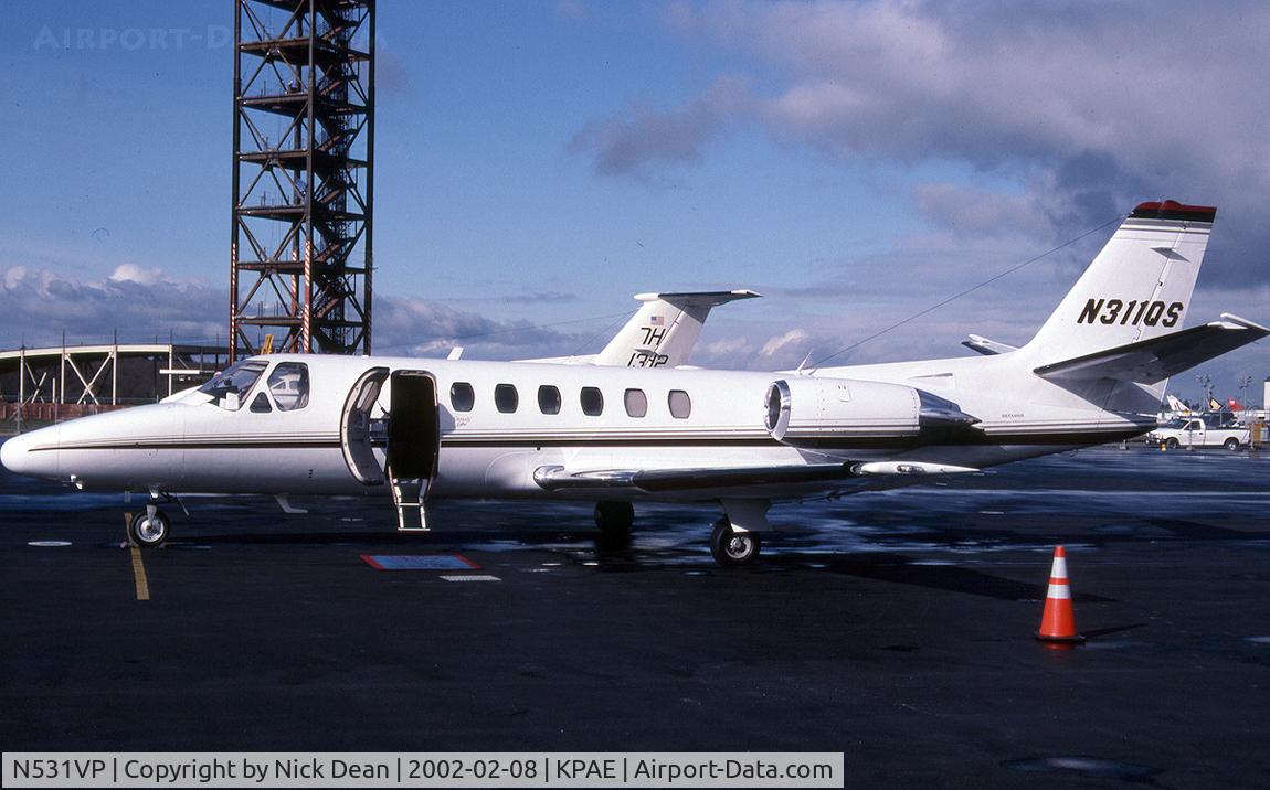 N531VP, 1995 Cessna 560 Citation Ultra C/N 560-0311, KPAE (Seen here as N311QS and currently registered N531VP as posted)