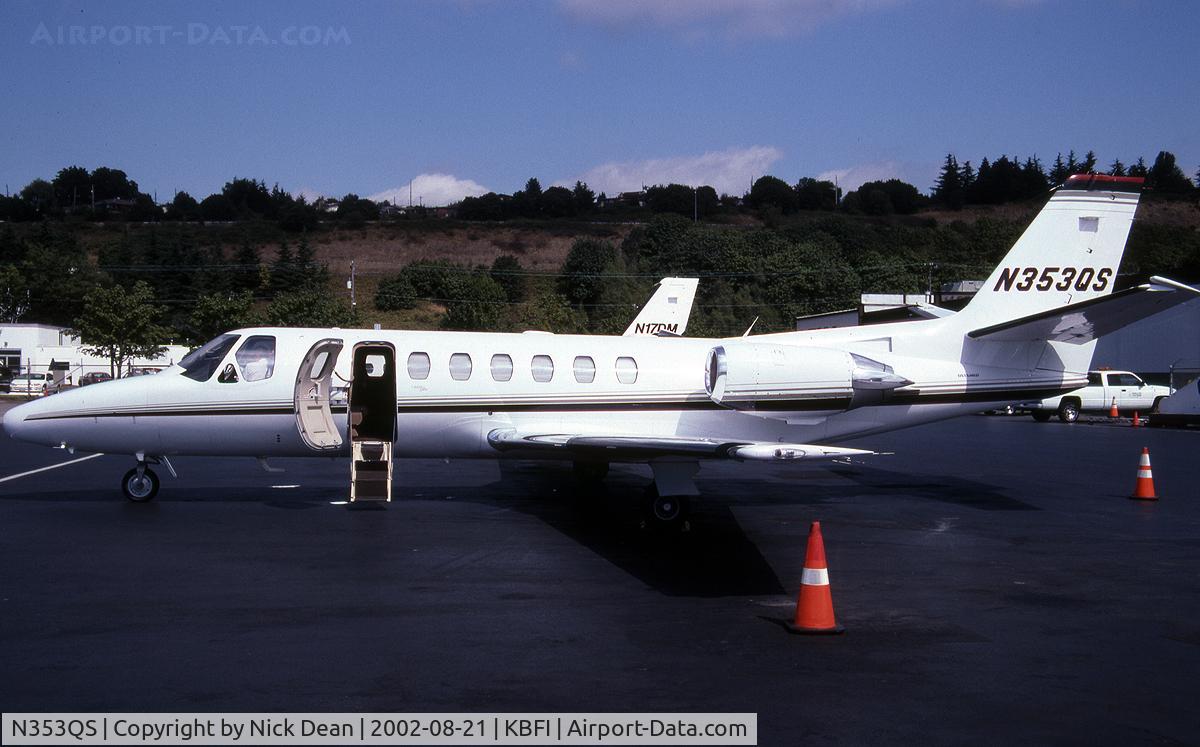 N353QS, 1999 Cessna 560 Citation Ultra C/N 560-0530, KBFI