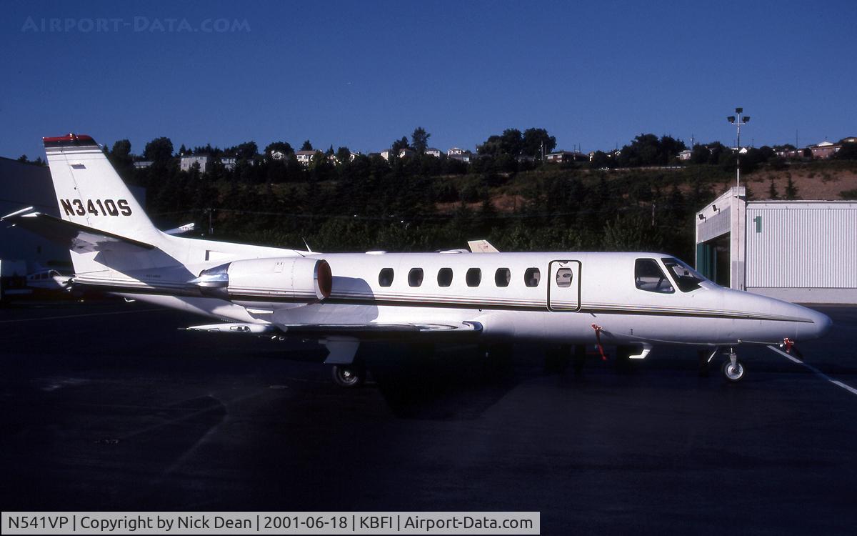 N541VP, 1995 Cessna 560 C/N 560-0341, KBFI (Seen here as N341QS this airframe is currently registered N541VP as posted)