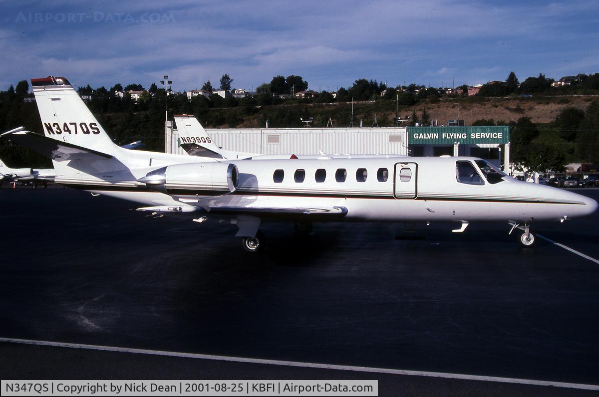 N347QS, 1987 Cessna 560 Citation Ultra C/N 560-0357, KBFI