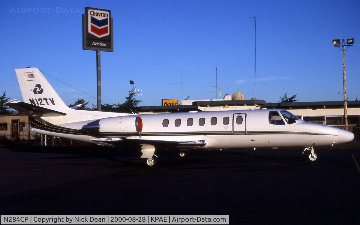 N284CP, 1996 Cessna 560 C/N 560-0358, KPAE (Seen here as N12TV and currently registered N284CP as posted)