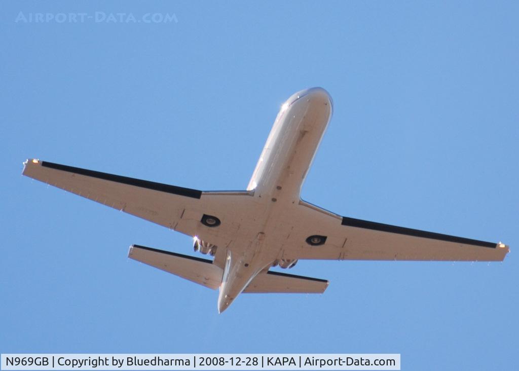 N969GB, 1993 Cessna 560 Citation Ultra C/N 560-0225, Takeoff from 35R on route to Jackson Wyoming (KJAC).