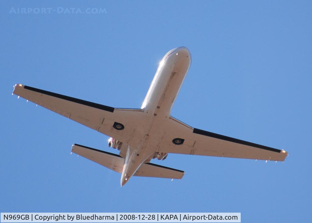 N969GB, 1993 Cessna 560 Citation Ultra C/N 560-0225, Takeoff from 35R on route to Jackson Wyoming (KJAC).