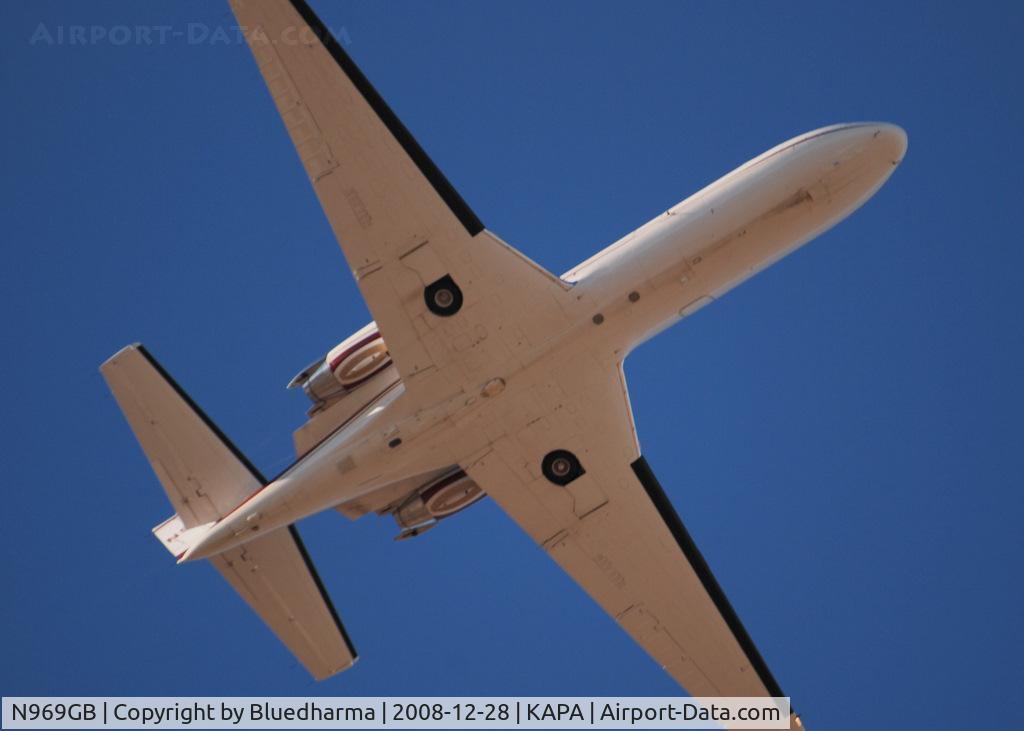 N969GB, 1993 Cessna 560 Citation Ultra C/N 560-0225, Takeoff from 35R on route to Jackson Wyoming (KJAC).