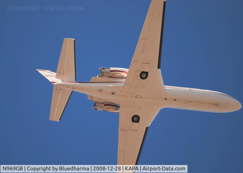 N969GB, 1993 Cessna 560 Citation Ultra C/N 560-0225, Takeoff from 35R on route to Jackson Wyoming (KJAC).