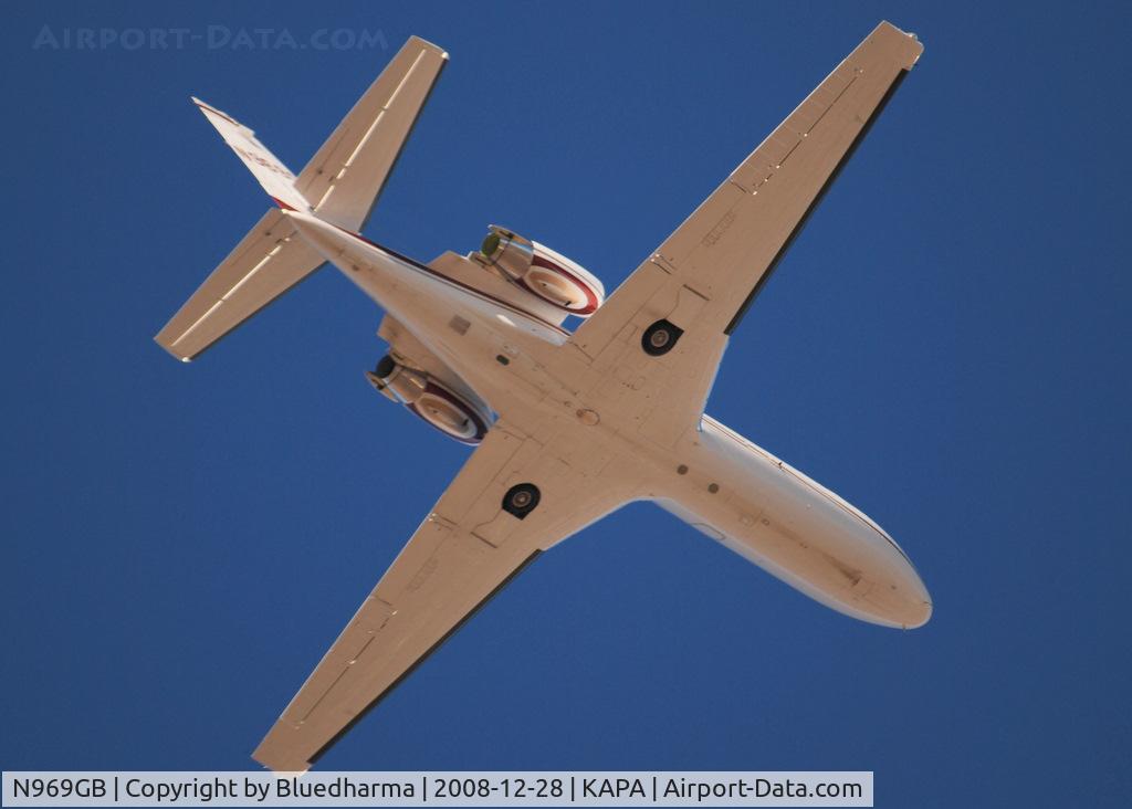 N969GB, 1993 Cessna 560 Citation Ultra C/N 560-0225, Takeoff from 35R on route to Jackson Wyoming (KJAC).