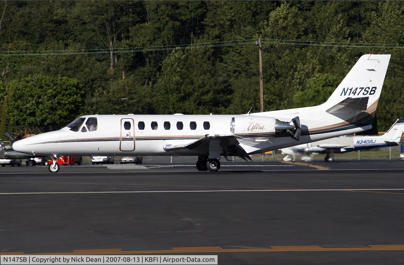 N147SB, 1996 Cessna 560 Citation Ultra C/N 560-0380, KBFI